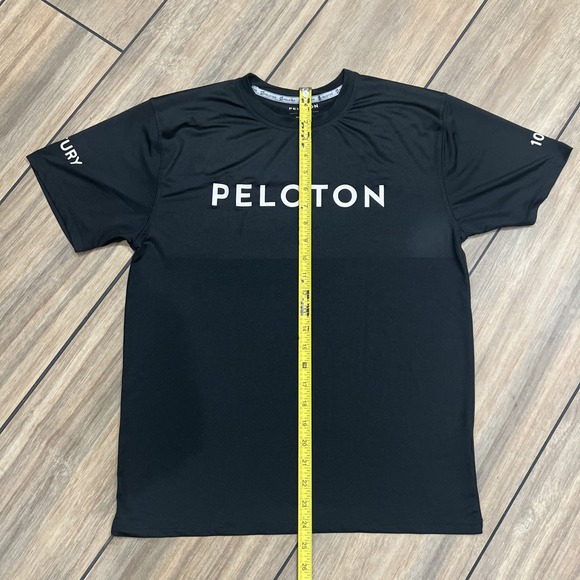 Peloton Century 100 T-Shirt - Black Size Small Dri Fit Work Out Spinning Bike - Picture 3 of 5